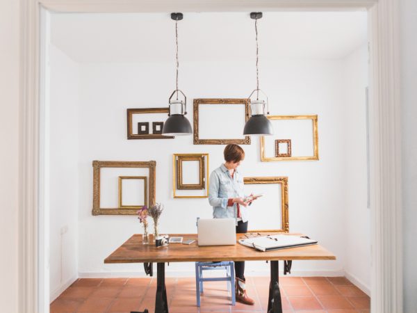 dining room feature wall