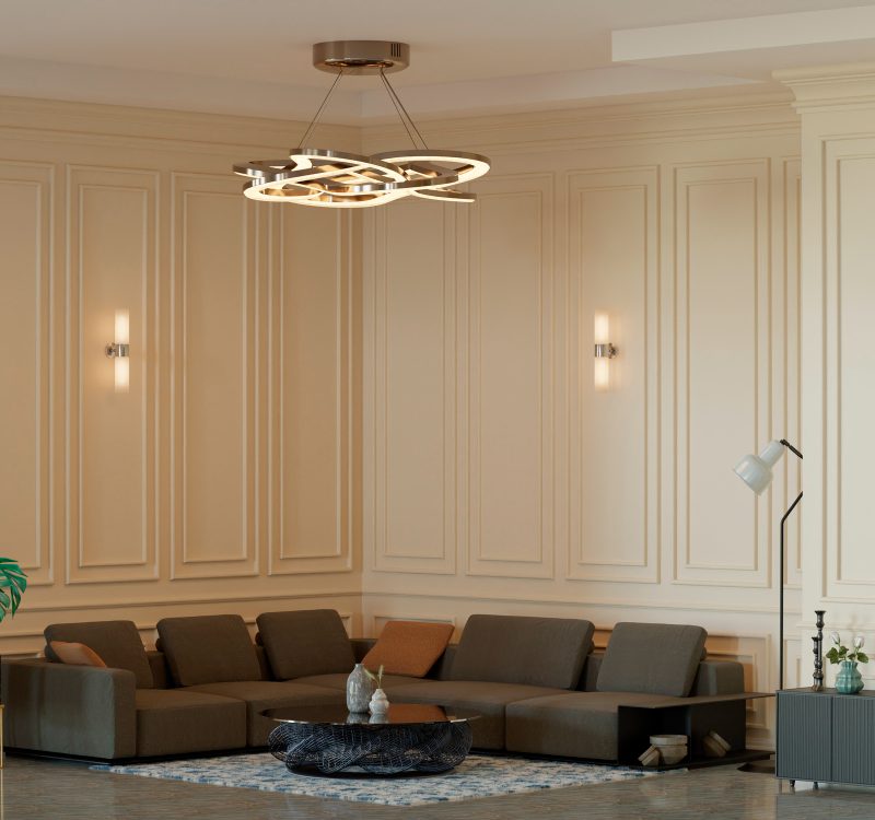 Living Room Modern Wall Panelling