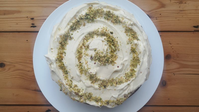 Lime and Courgette Cake