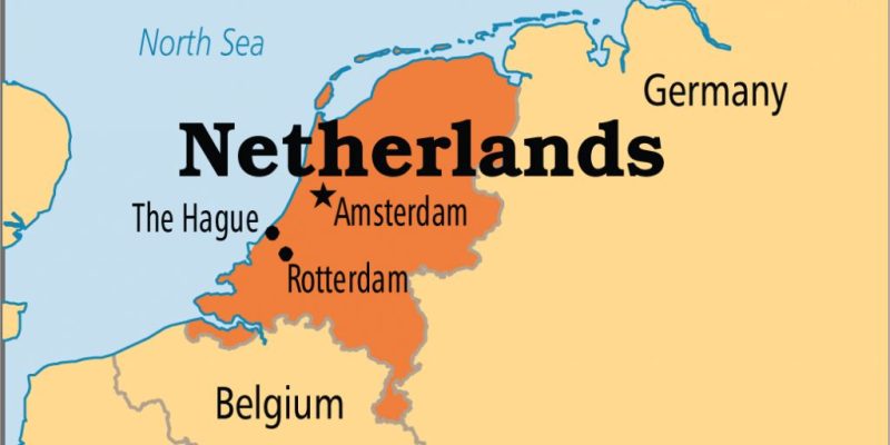 Map of the World Netherlands