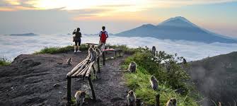 height of Mt Batur Bali