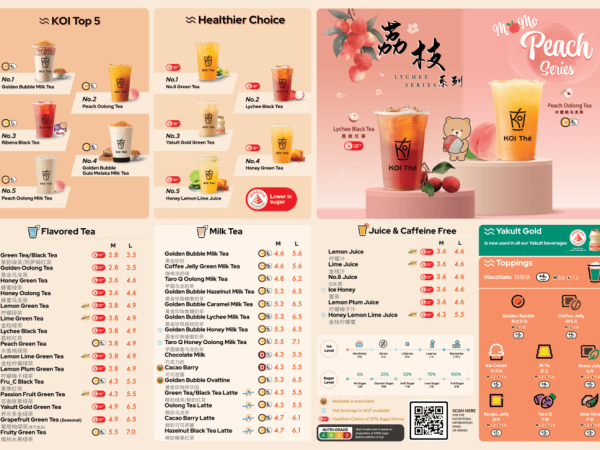 Sharetea Menu Singapore