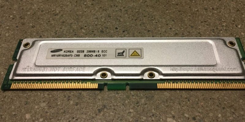 Rambus Inline Memory Module