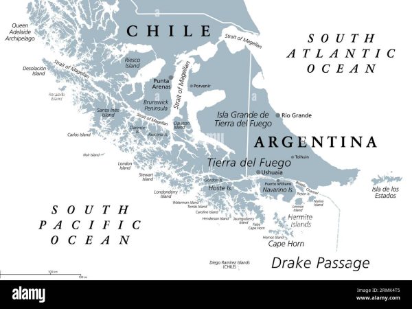 South America Drake Passage Map