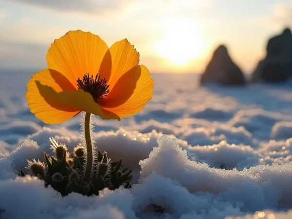 Arctic Poppy Adaptations in the Tundra