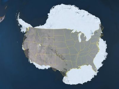 Size of Antarctica Compared to the Rest of the World