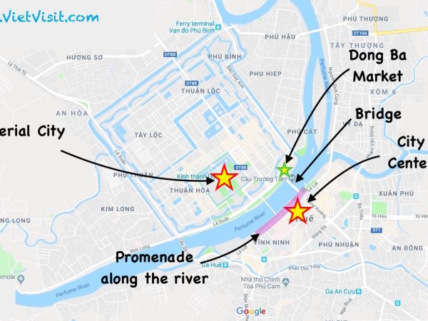 Hue Vietnam Map