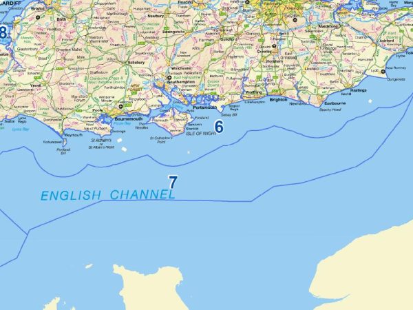Map of South Coast England