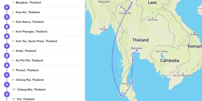Thailand Trip Planner