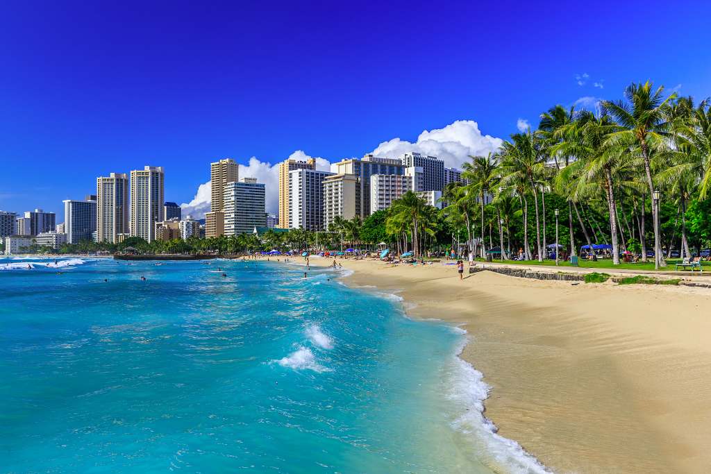 Warm Places in US in February