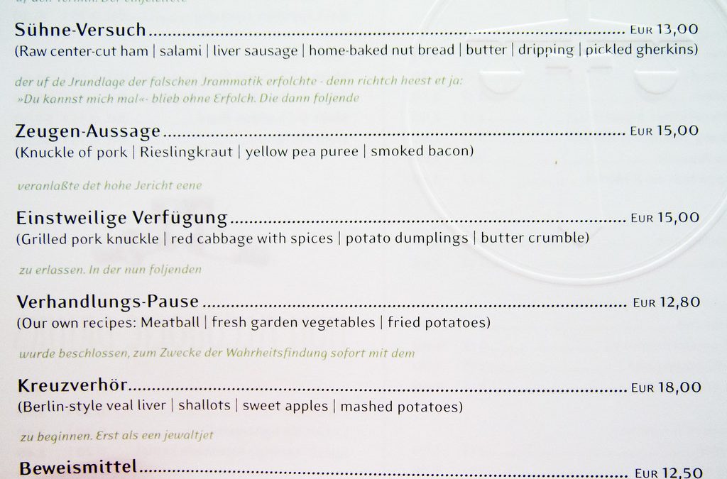 Erst Menu