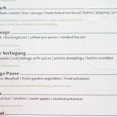 Erst Menu