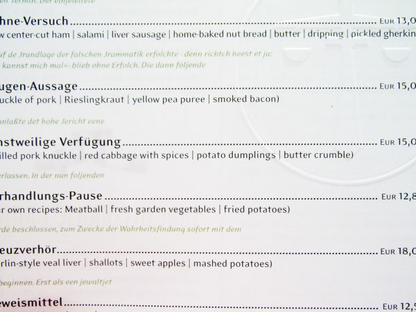 Erst Menu