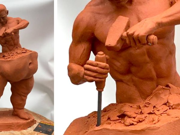Self Made Man Statue
