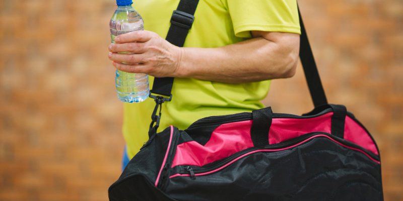 Bag and Water Bottle