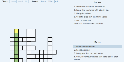 AI Learning Model Crossword